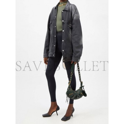 BALENCIAGA GREEN CAGOLE XS CROC-EFFECT LEATHER SHOULDER BAG MATCHESFASHION US (25.4*14*6cm) BALENCIAGA GREEN CAGOLE XS CROC-EFFECT LEATHER SHOULDER BAG MATCHESFASHION US (25.4*14*6cm)
