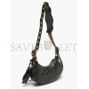 BALENCIAGA GREEN CAGOLE XS CROC-EFFECT LEATHER SHOULDER BAG MATCHESFASHION US (25.4*14*6cm)