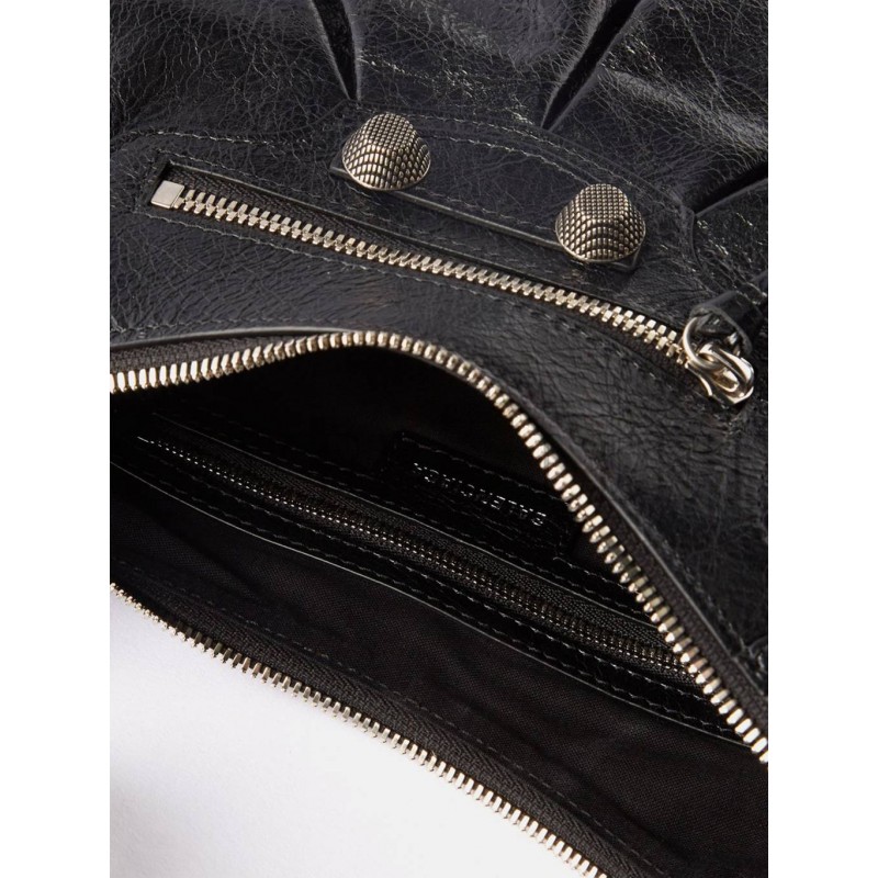 BALENCIAGA BLACK CAGOLE S LEATHER SHOULDER BAG  MATCHESFASHION US (33*14.7*7.8cm)