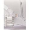 BALENCIAGA WHITE HOURGLASS XS CRYSTAL-LOGO LEATHER BAG MATCHESFASHION US (19*11.5*7.5cm)