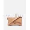BALENCIAGA NEUTRAL DOWNTOWN XS CROCODILE-EFFECT LEATHER BAG  MATCHESFASHION US (25.9*16.5*7.1cm)