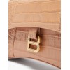 BALENCIAGA NEUTRAL DOWNTOWN XS CROCODILE-EFFECT LEATHER BAG  MATCHESFASHION US (25.9*16.5*7.1cm)