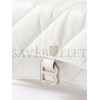 BALENCIAGA WHITE CRUSH S QUILTED CREASED-LEATHER CROSS-BODY BAG MATCHESFASHION US (21.5*11*5cm)