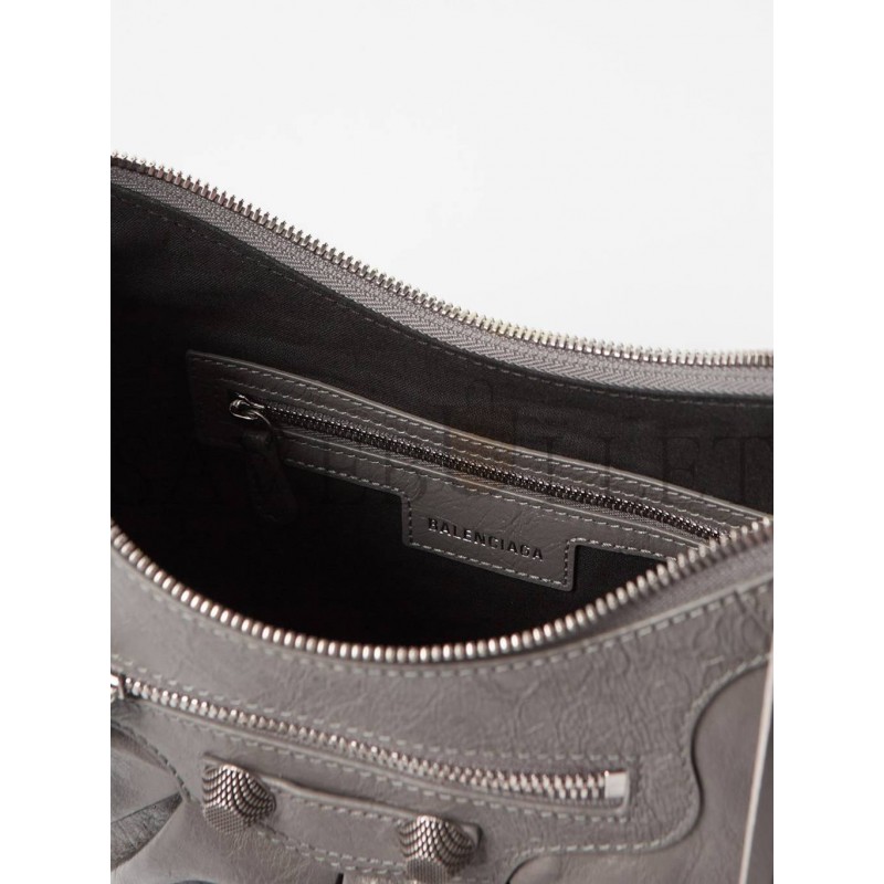 BALENCIAGA GREY CAGOLE S LEATHER SHOULDER BAG MATCHESFASHION US (33*14.7*7.8cm)