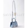 BALENCIAGA BLUE HOURGLASS XS DENIM HANDBAG MATCHESFASHION US (19*12.1*7.6cm)