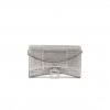 BALENCIAGA GREY HOURGLASS CRYSTAL-EMBELLISHED CROSS-BODY BAG MATCHESFASHION US (19.8*12.1*5cm)