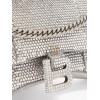 BALENCIAGA GREY HOURGLASS CRYSTAL-EMBELLISHED CROSS-BODY BAG MATCHESFASHION US (19.8*12.1*5cm)