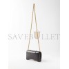 BALENCIAGA BLACK HOURGLASS CROCODILE-EFFECT LEATHER CROSS-BODY BAG  MATCHESFASHION US (19.8*12.1*5cm)