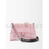 BALENCIAGA PINK DOWNTOWN CHAIN-HANDLE LEATHER SHOULDER BAG MATCHESFASHION US (29*19*10.5cm)