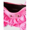 BALENCIAGA PINK LE CAGOLE XS RUFFLED SPANDEX SHOULDER BAG MATCHESFASHION US (25*15.2*6cm)