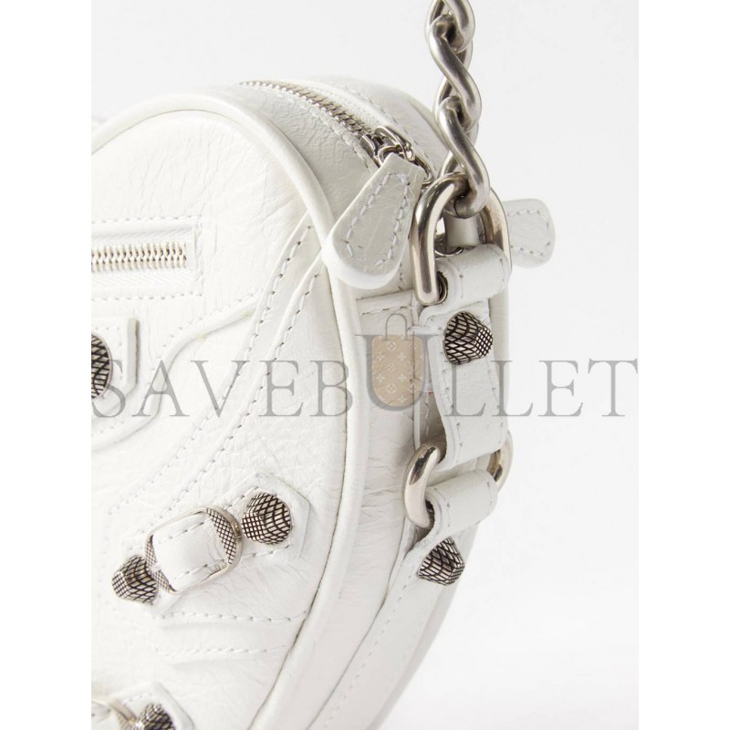 BALENCIAGA WHITE LE CAGOLE HEART MINI LEATHER CROSS-BODY BAG  MATCHESFASHION US (15.2*13.2*5cm)