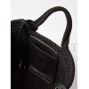 BALENCIAGA BLACK IBIZA WOVEN BASKET BAG MATCHESFASHION US (30.4*19.8*15.2cm)