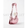 BALENCIAGA PINK LE CAGOLE XS STUDDED LEATHER SHOULDER BAG MATCHESFASHION US (25.6*11.4*7.3cm)