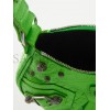 BALENCIAGA GREEN LE CAGOLE XS CROC-EFFECT LEATHER SHOULDER BAG MATCHESFASHION US (25*15.2*6cm)