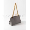 BALENCIAGA GREY CRUSH MEDIUM CREASED-LEATHER SHOULDER BAG MATCHESFASHION US (30.4*20.5*10.1cm)