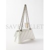 BALENCIAGA WHITE CRUSH S QUILTED CREASED-LEATHER SHOULDER BAG MATCHESFASHION US (25*14.9*10cm)