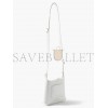 BALENCIAGA WHITE XX BB-LOGO CROCODILE-EFFECT LEATHER SHOULDER BAG MATCHESFASHION US (22.8*16.5*4cm)