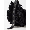 BALENCIAGA BLACK LE CAGOLE XS RUFFLED SPANDEX SHOULDER BAG  MATCHESFASHION US (25.6*11.4*7.3cm)