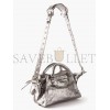 BALENCIAGA SILVER NEO CAGOLE CITY XS LEATHER BAG  MATCHESFASHION US (25.6*17*11.1cm)