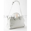 BALENCIAGA WHITE NEO CAGOLE CITY LEATHER SHOULDER BAG MATCHESFASHION US (28.3*24.1*16.7cm)