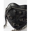 BALENCIAGA BLACK LE CAGOLE MINI LEATHER CROSS-BODY BAG  MATCHESFASHION US (15.2*13.9*5cm)