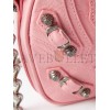 BALENCIAGA PINK LE CAGOLE MINI LEATHER CROSS-BODY BAG MATCHESFASHION US (15.2*13.9*5cm)