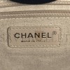 CHANEL MIXED FIBERS CALFSKIN MEDIUM DEAUVILLE TOTE NAVY BLUE (38*29*23cm)