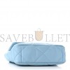 CHANEL LAMBSKIN QUILTED MEDIUM CHANEL 19 FLAP LIGHT BLUE SILVER HARDWARE (25*17*8cm) CHANEL LAMBSKIN QUILTED MEDIUM CHANEL 19 FLAP LIGHT BLUE SILVER HARDWARE (25*17*8cm)