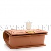 CHANEL CAVIAR CHEVRON QUILTED MEDIUM BOY FLAP BROWN GOLD HARDWARE (25*15*6cm) CHANEL CAVIAR CHEVRON QUILTED MEDIUM BOY FLAP BROWN GOLD HARDWARE (25*15*6cm)