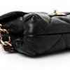 CHANEL LAMBSKIN QUILTED CHAIN TOP HANDLE FLAP BLACK GOLD HARDWARE (19*18*3cm) CHANEL LAMBSKIN QUILTED CHAIN TOP HANDLE FLAP BLACK GOLD HARDWARE (19*18*3cm)