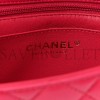 CHANEL LAMBSKIN QUILTED MINI TOP HANDLE RECTANGULAR FLAP DARK PINK ROSE GOLD HARDWARE (19*13*7cm) CHANEL LAMBSKIN QUILTED MINI TOP HANDLE RECTANGULAR FLAP DARK PINK ROSE GOLD HARDWARE (19*13*7cm)