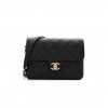 CHANEL CAVIAR QUILTED LARGE LIKE A WALLET FLAP BLACK ROSE GOLD HARDWARE (22*16*8cm)