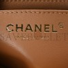 CHANEL LAMBSKIN QUILTED MINI TOP HANDLE RECTANGULAR FLAP BEIGE ROSE GOLD HARDWARE (19*13*6cm)