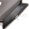 CHANEL MINI RECTANGULAR FLAP BAG WITH TOP HANDLE DARK GREY LAMBSKIN LIGHT GOLD HARDWARE (22*15*8cm) CHANEL MINI RECTANGULAR FLAP BAG WITH TOP HANDLE DARK GREY LAMBSKIN LIGHT GOLD HARDWARE (22*15*8cm)