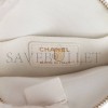 CHANEL CAMELLIA CLUTCH WITH CHAIN WHITE LAMBSKIN LIGHT GOLD HARDWARE (13*13*5cm)