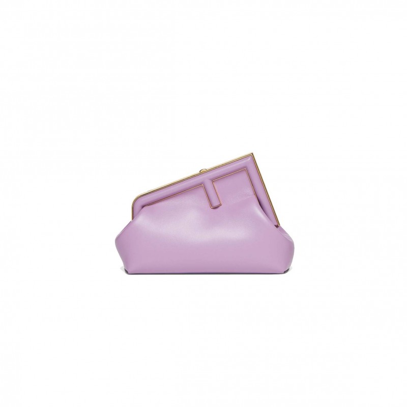 FENDI FIRST SMALL - LILAC LEATHER BAG 8BP129ABVEF1JCO (26*18*9.5cm)