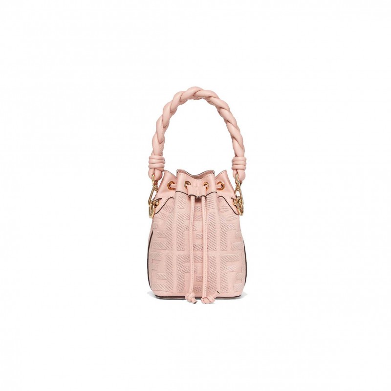 FENDI MON TRESOR - PINK FF CANVAS MINI-BAG 8BS010AKKWF0J2F (18*12*10cm)