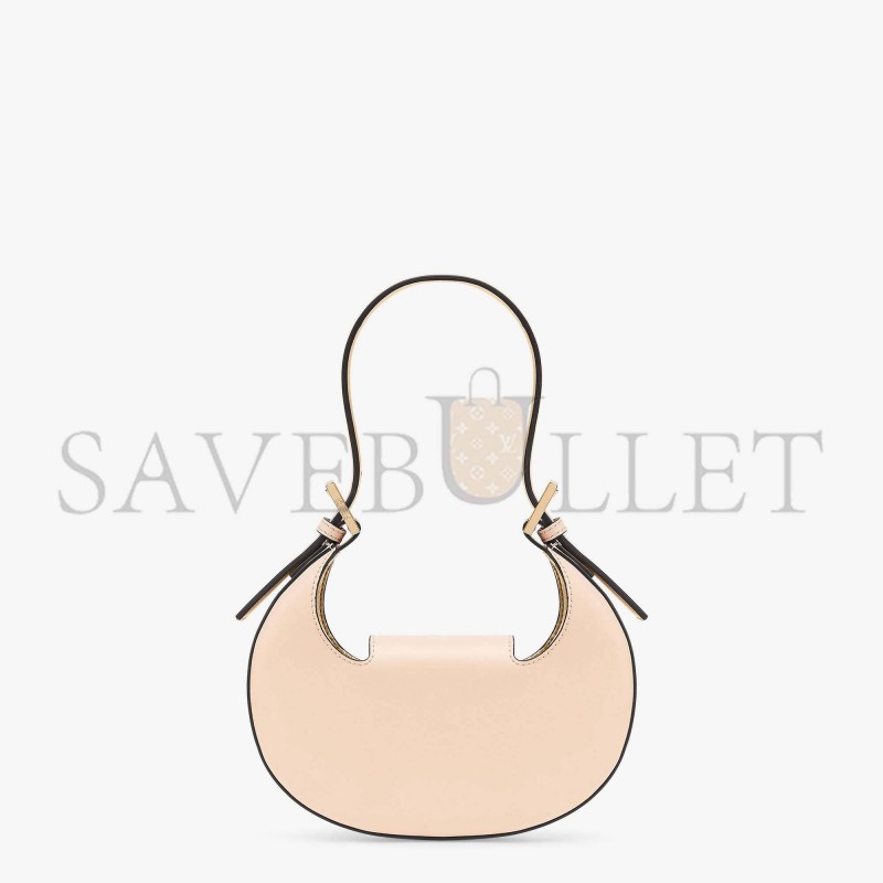 FENDI COOKIE - PALE PINK LEATHER MINI BAG 8BS065AAIWF14N1 (22*17.5*4.5cm)