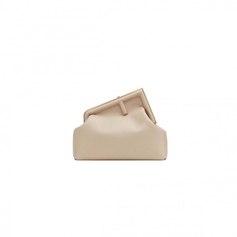 FENDI FIRST MEDIUM - BEIGE LEATHER BAG 8BP127ABVEF19PN (32.5*23.5*15cm) FENDI FIRST MEDIUM - BEIGE LEATHER BAG 8BP127ABVEF19PN (32.5*23.5*15cm)