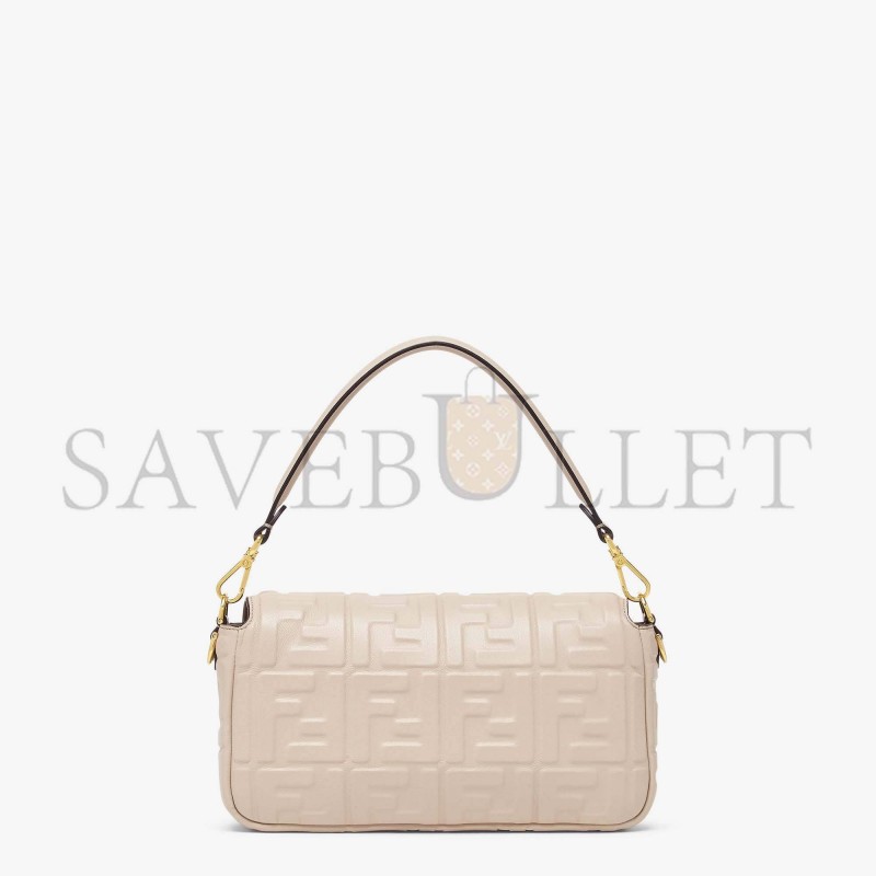 FENDI BAGUETTE - BEIGE NAPPA LEATHER BAG 8BR600A72VF19T5 (27*15*6cm)