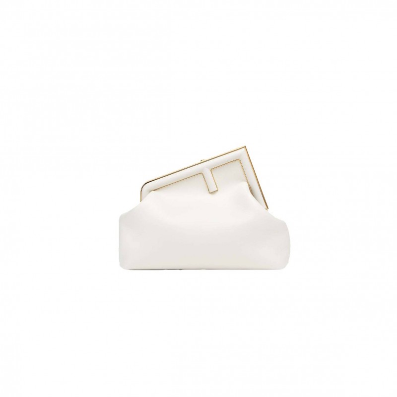 FENDI FIRST MEDIUM - WHITE LEATHER BAG8BP127ABVEF0QVL (32.5*23.5*15cm)