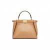 FENDI PEEKABOO MINI - BEIGE LEATHER BAG 8BN244AHJWF1F1L (23*18*11cm) FENDI PEEKABOO MINI - BEIGE LEATHER BAG 8BN244AHJWF1F1L (23*18*11cm)