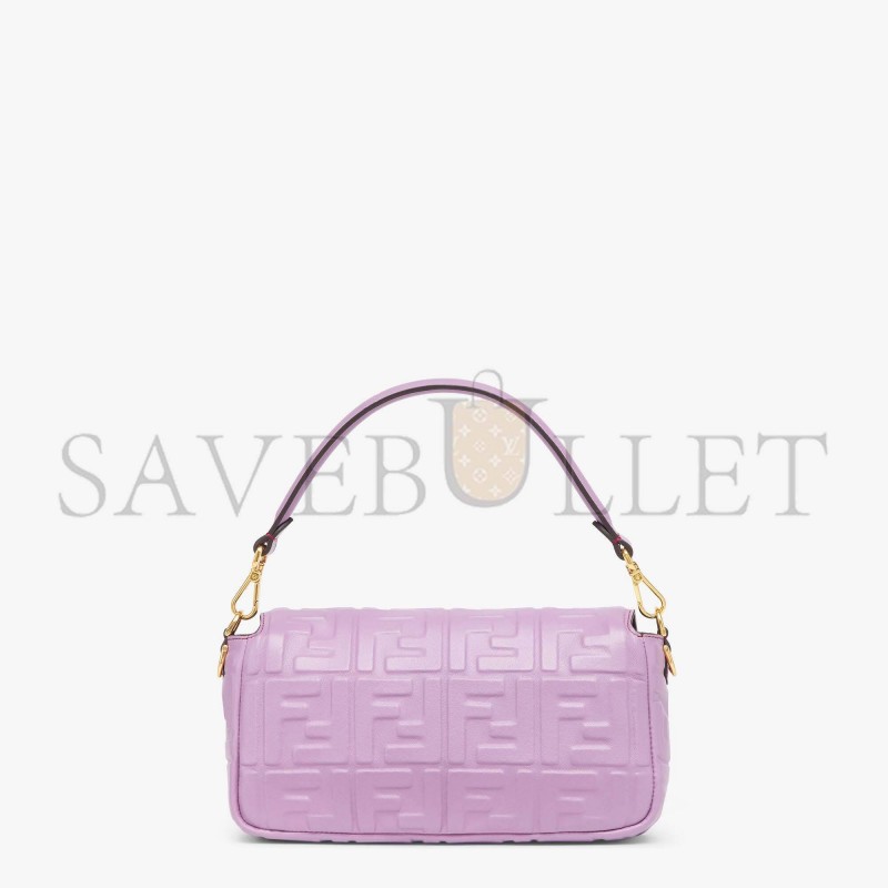 FENDI BAGUETTE - LILAC NAPPA LEATHER BAG 8BR600A72VF1JCL (27*15*6cm)