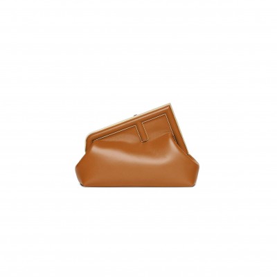 FENDI FIRST MIDI - BROWN LEATHER BAG 8BP137ABVEF0NYJ (32.5*23.5*15cm)