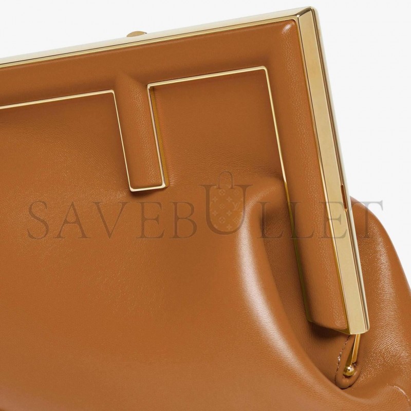 FENDI FIRST MIDI - BROWN LEATHER BAG 8BP137ABVEF0NYJ (32.5*23.5*15cm)