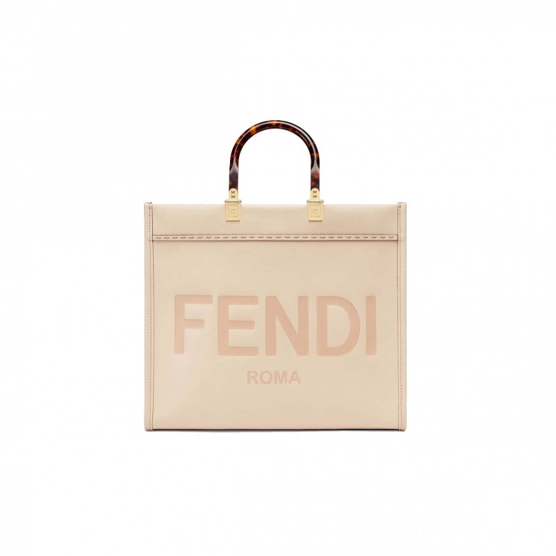 FENDI SUNSHINE MEDIUM - PINK LEATHER SHOPPER 8BH386ABVLF1BA9 (35*31*17cm)