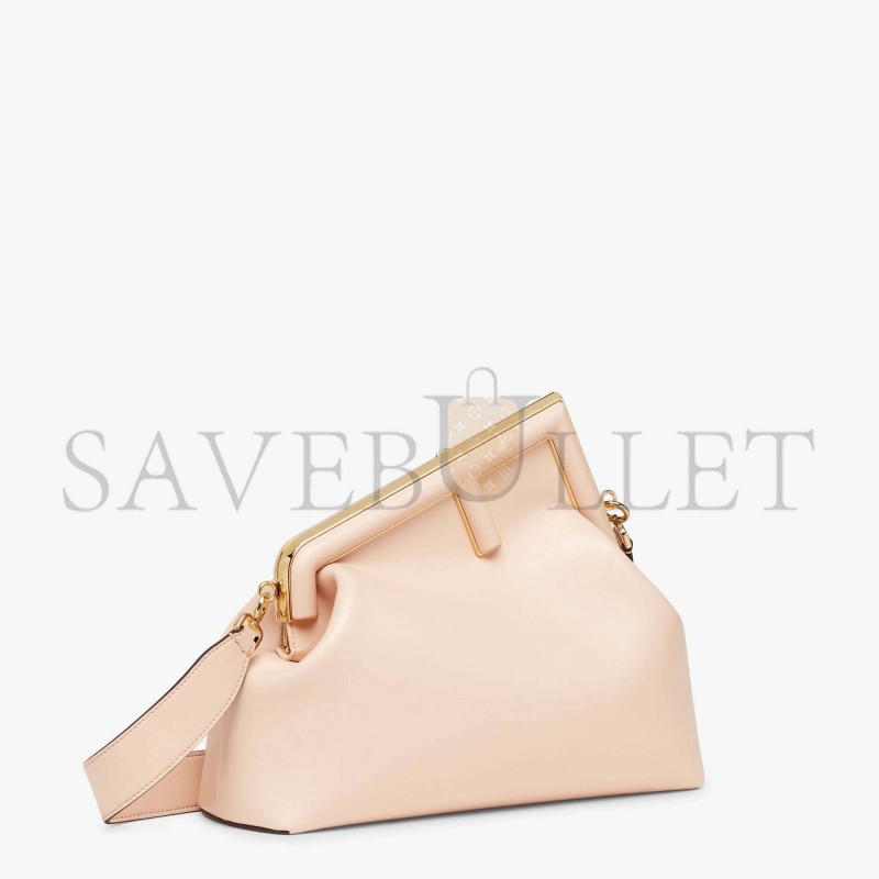 FENDI FIRST MEDIUM - PALE PINK LEATHER BAG 8BP127ABVEF14N1 (32.5*23.5*15cm) FENDI FIRST MEDIUM - PALE PINK LEATHER BAG 8BP127ABVEF14N1 (32.5*23.5*15cm)