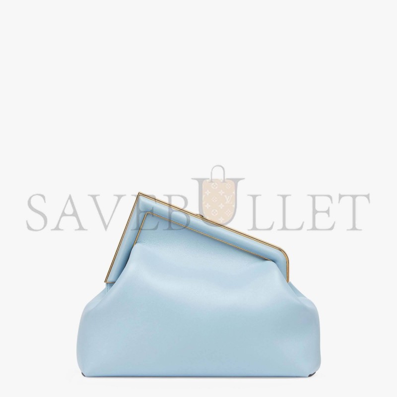 FENDI FIRST MEDIUM - LIGHT BLUE LEATHER BAG 8BP127ABVEF1993 (32.5*23.5*15cm) FENDI FIRST MEDIUM - LIGHT BLUE LEATHER BAG 8BP127ABVEF1993 (32.5*23.5*15cm)