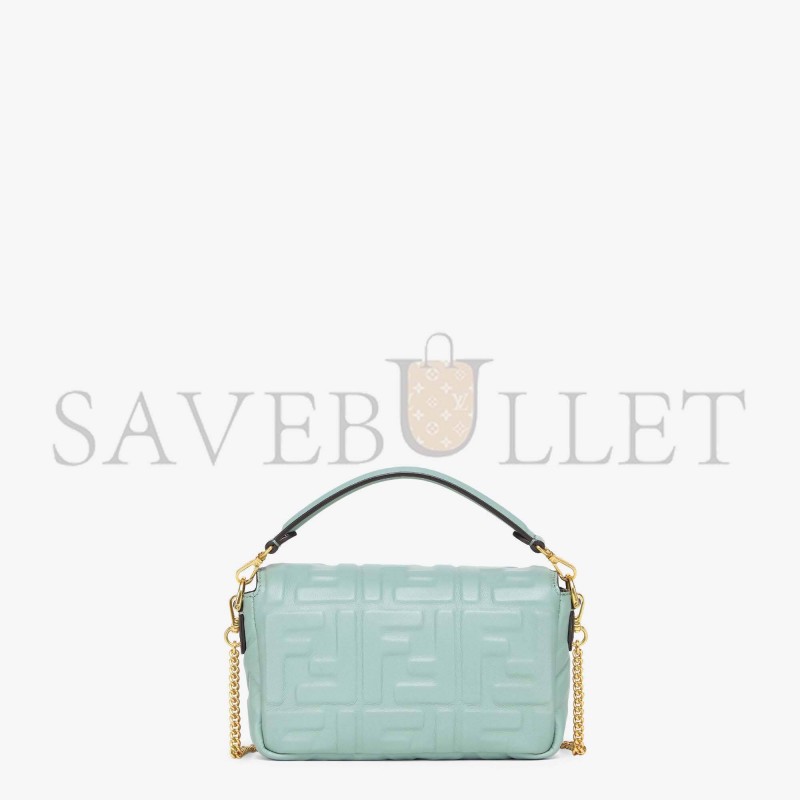 FENDI BAGUETTE MINI - MINT GREEN NAPPA LEATHER BAG 8BS017A72VF1IV6 (19*11.5*4cm)