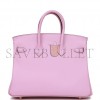 HERMES BIRKIN 25 MAUVE SYLVESTRE SWIFT ROSE GOLD HARDWARE HANDMADE (25cm)